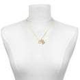 thumbnail image 2 of Delight Jewelry Gold-tone 5 K Run - Large Goldtone Crystal Initial - B - Charm Necklace, 17.5"+2", 2 of 4