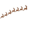 thumbnail image 5 of 3D Light-Up Wooden Reindeer Christmas Decor 7PC, Warm Backlit Peel & Stick Entryway Glow, Handmade Real Wood LED Reindeer Christmas Wall Decor, for Living Room, Bedroom, Fireplace, 5 of 6