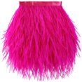 thumbnail image 1 of Soarer Feather Rim, color fucsia, avestruz, 10-13 cm, 2 m, para coser, 1 of 7