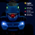 thumbnail image 4 of JIMUPARK 12V Dinosaur Ride on ATV, Four Wheeler Electric Car for Kids, LED Lights, Bluetooth and Microphone Interface, Power Display, Safe Driving, Outdoor Toys for Boys and Girls Ages 1-6, Blue, 4 of 9