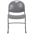 thumbnail image 7 of Scranton & Co Stacking Chair with Black Frame in Gray, 7 of 7