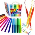thumbnail image 1 of Juego de rotuladores INNMUSE, 36 colores, doble cara, lavable con funda para niños, 1 of 5