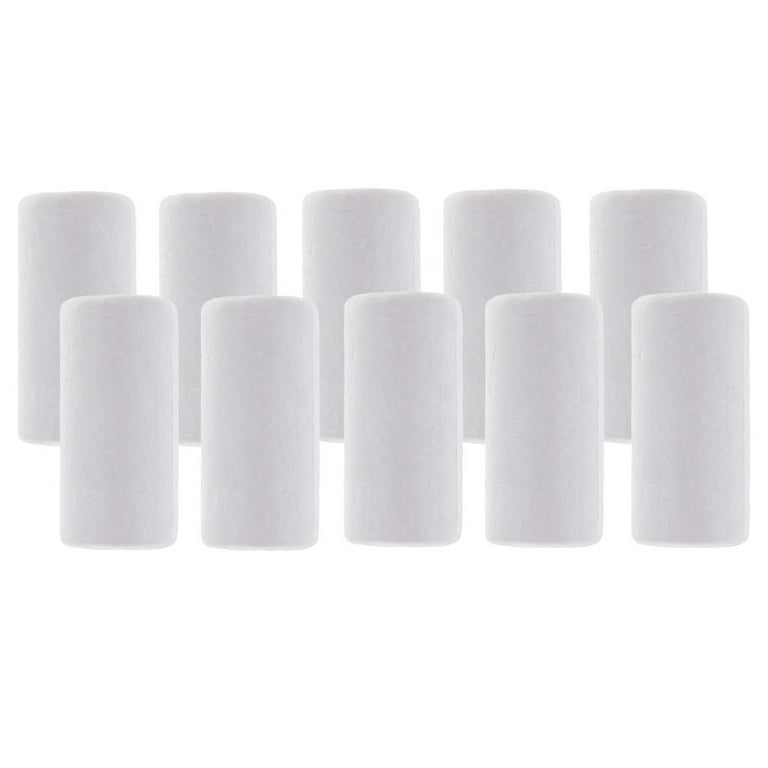 10pcs Cylinder Shape Polystyrene Styrofoam Foam for Modeling Craft