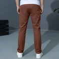 thumbnail image 4 of Boys Dress Pants Kids Elastic Waist Straight Leg Uniform Pants Casual Trousers Pockets Teen Slim Fit Fashion Formal Clothes, 4 of 6