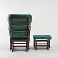 thumbnail image 5 of Comfort Deluxe Glider Chair and Ottoman Set Green, 5 of 5