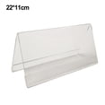 thumbnail image 1 of Lefu Mini Acrylic Price Tag Holders Transparent Sign Display Stands, 1 of 9