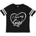 thumbnail image 3 of Inktastic I Love My Gigi in White Chalk Heart Boys or Girls Toddler T-Shirt, 3 of 5
