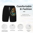 thumbnail image 3 of Mens Mexico Logo 2 in 1 Quick Dry Swim Trunks with Compression Liner Beach Shorts, 3 of 6