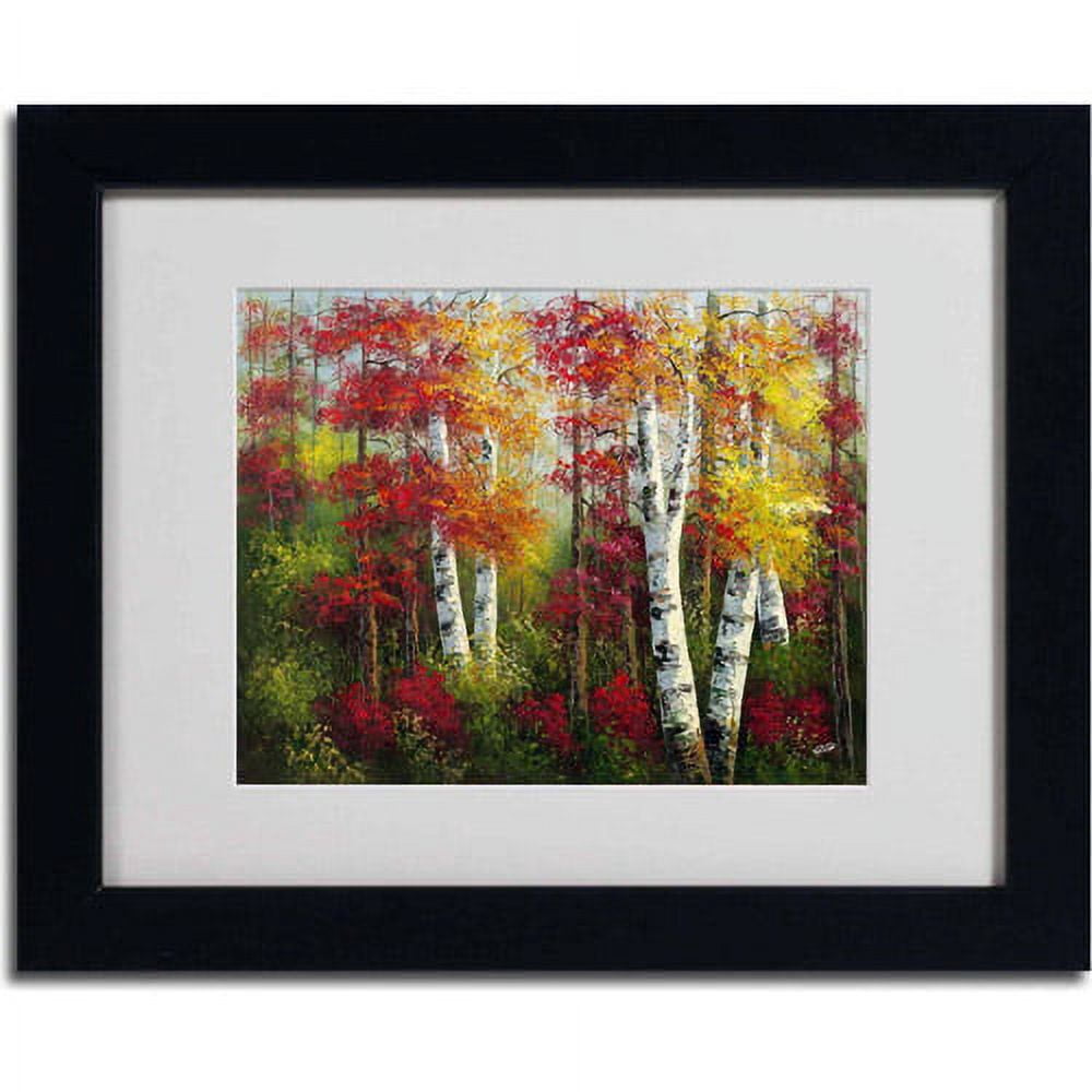 Trademark Fine Art "Indian Summer" Canvas Art by Rio, Black Frame