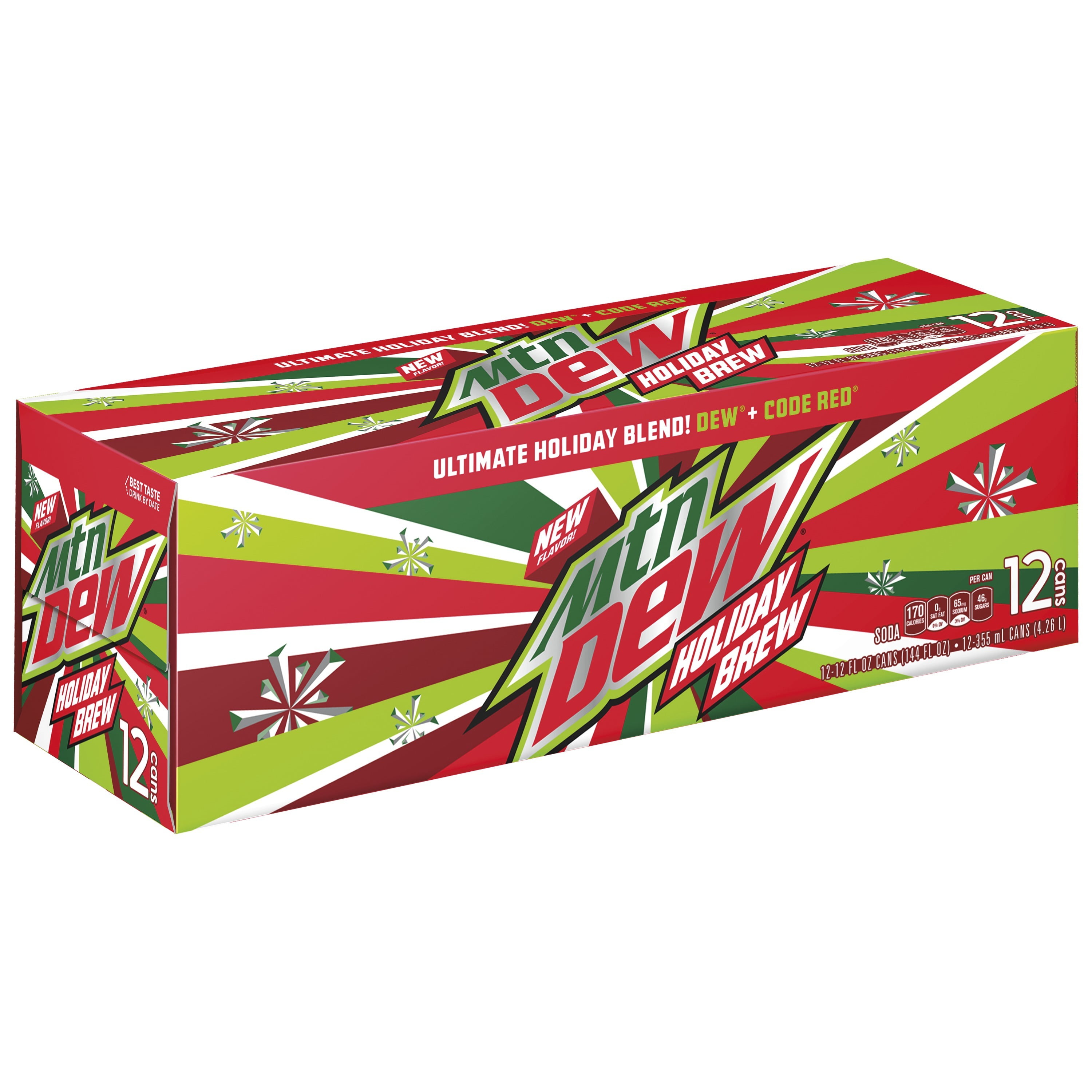 Mountain Dew Holiday Brew, 12 Fl. Oz., 12 Count