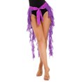 thumbnail image 2 of Kaerm Womens Belly Dance Accessories Lace-up Hip Scarf Wrap Belts Belly Dance Skirt Performance Purple One Size, 2 of 7