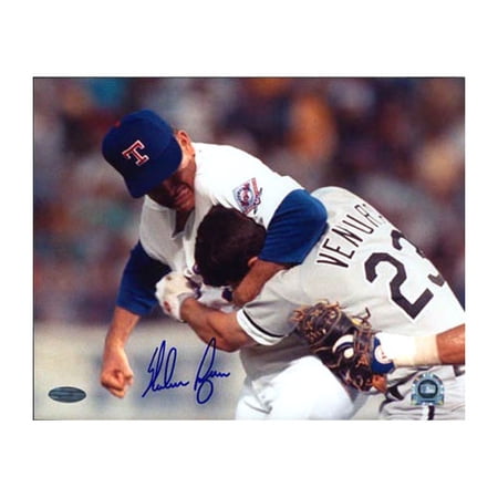 Nolan Ryan Autographed Ventura Fight 16x20 Photograph