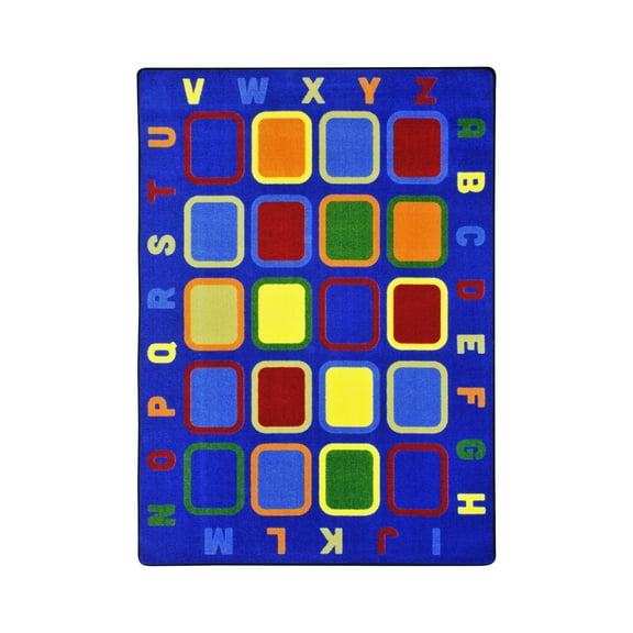 Kid Essentials - Early Childhood Alphabet Tiles, 7'8" x 10'9", Multicolored