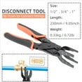 thumbnail image 4 of 2X Herramienta Pinza Desconexión Ajuste A Presión para Quitar Fácilmente Accesorios de Conexión A Presión (1/2 Pulgada,3/4 Pulgada, 1 Pulgada), 4 of 5