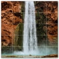 thumbnail image 1 of Picture-Tiles.com: Waterfalls Ceramic Tile Wall Mural WAL501104-55L. 40"W x 40"H using (25) 8" x 8" Ceramic Tiles-Satin Finish, 1 of 3