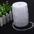 thumbnail image 5 of Qiilu 99 Ft Acrylic Clear  Garland Strands Crystal Beads By The Roll For Home Christmas Decoration Wedding Decorations, 5 of 6