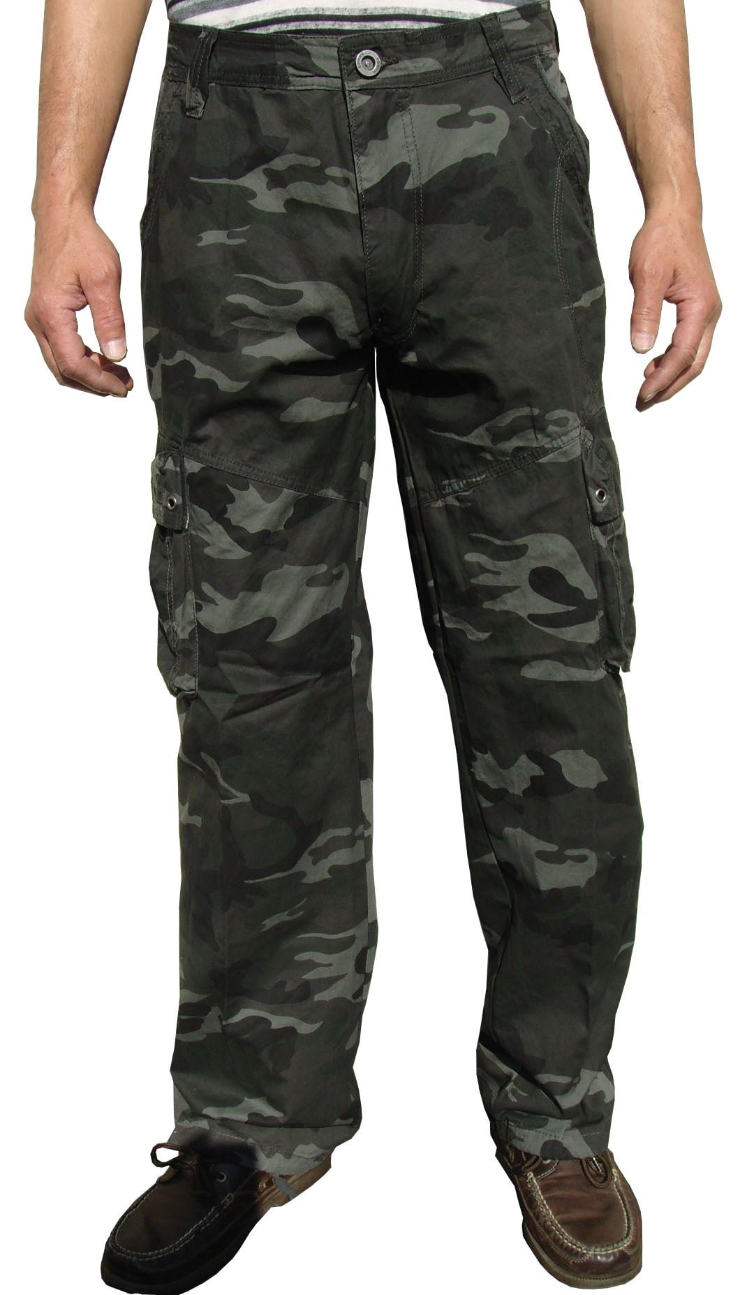 Mens Military-Style Camoflage Cargo Pants #27C3 38x34_JG - Walmart.com