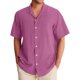 thumbnail image 1 of Shirt For Men, Men's Vintage Button Down Bowling Shirts Short Sleeve Summer Beach Shirt 5XL, 1 of 4