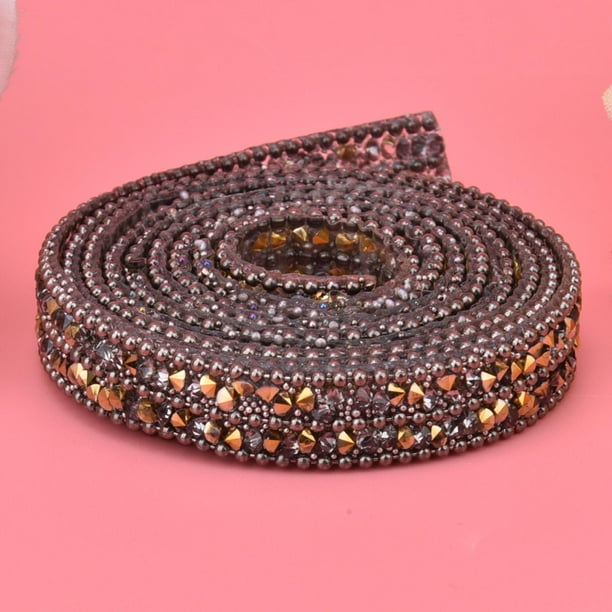 Rankomu Cadena De Diamantes De Imitación De Cristal De 1 Yarda, 2,3 Cm