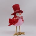 thumbnail image 3 of Estatua de Pareja de Pájaros de Peluche para Decoración de Pájaros del Día de San Valentín, Adecuada para la Decoración de la Mesa de la Boda en el Hogar, Sombrero de Copa, 3 of 5