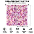 thumbnail image 2 of Blackout Kids Curtains,Lightpink Daisy Flower Purple Blooms Pattern Childrens Insulated Curtains Set Of 2,Bedroom Essentials,Toddler Room Decor 42"x84", 2 of 5