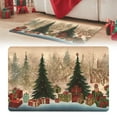 thumbnail image 5 of Noothes Christmas Doormat, Plaid Design Anti-Slip Indoor Outdoor Mat for Holiday Decor and Recyclable Use, 5 of 9