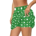 thumbnail image 5 of Uorisango Green Polka Dots Womens Tennis Skirt with Shorts Size XS Versatile Stretchy Golf Athletic Activewear Skorts Soft Fashionable Daily Wear for Workout Pickleball Running, 5 of 7