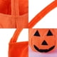 thumbnail image 5 of Bolsa de dulces de calabaza de Halloween, bolsas de truco o golosinas, bolso de regalo para fiesta de Halloween, bolsa de almacenamiento para cesta de refrigerios para niños, color negro, naranja, 5 of 5