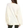 thumbnail image 2 of Rachel Parcell womens  Crewneck Sweatshirt, l, White, 2 of 3