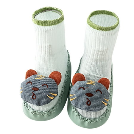

MIASHUI Baby Shoes Spring Children Toddler Shoes Boys And Girls Cute Cartoon Bunny Cat Pattern Floor Sports Non Slip And Comfortable 0-18M