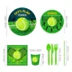 thumbnail image 5 of Torneo pelota de tenis cancha deportiva fiesta de cumpleaños juegos de vajilla desechables platos de cena telón de fondo decoraciones para fiesta de Carnaval, 5 of 5