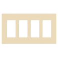 thumbnail image 1 of Placa de Pared Lutron CW-4-IV 4 Módulos Sin Tornillos Marfil, 1 of 5