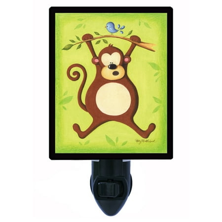 Monkey Light - Night Light - Photo Light - Monkey's New Friend - Playful Monkey - Children