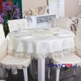 thumbnail image 3 of European-style fabric tablecloth lace dining tablecloth rectangular coffee table cloth dressing table microwave oven cover towel, 3 of 7