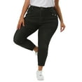 thumbnail image 5 of Agnes Orinda Women's Plus Size Mid Rise Stretchy Skinny Jeans Legging, 5 of 6