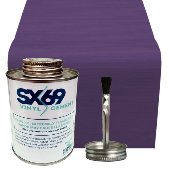 Moose Supply Bounce House Vinyl Repair Kit, 5' x 1' Patch, 4oz SX-69 Glue