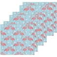 thumbnail image 3 of SKYSONIC Flamingo Cotton Washcloths Set of 4, Highly Absorbent Soft Fingertip Towel for Bathroom, Gym, Hotel and Spa, 12 x 12 Inch, 3 of 7