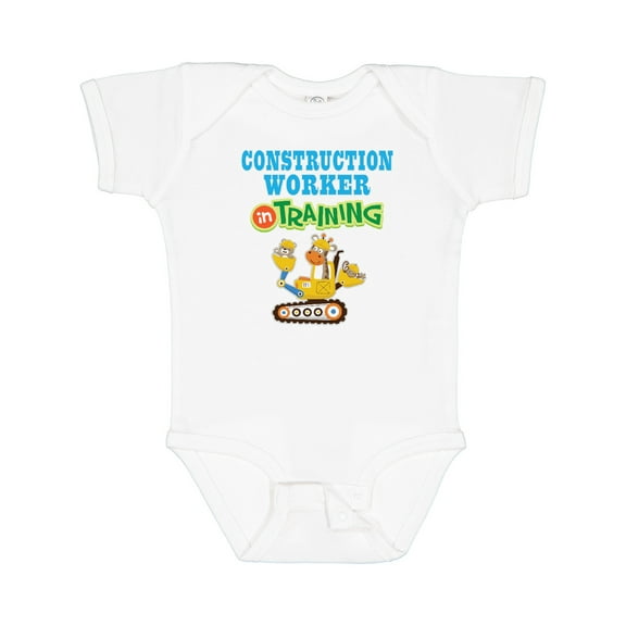 Inktastic Construction Worker in Training Boys or Girls Baby Bodysuit