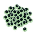 thumbnail image 2 of Glow in The Dark Eyes Luminous Sticker Round Stick on Self Adhesive for Handmade 10mm 100pcs, 2 of 8