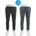 thumbnail image 2 of Men's Soft-Fleece Joggers With Zipper Pockets (2-Pack), 2 of 4