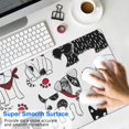 thumbnail image 4 of Long Mouse Pads for Desk,Scribble Dogs Desk Mats on Top Of Desks, Desk Mouse Pad Extra Large with 3mm Non-Slip Base and Stitched Edge for Gaming,Office,Work,Home 31.5"x11.8", 4 of 6
