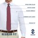 thumbnail image 4 of Camisa de vestir IZOD de tela elástica resistente a las arrugas, blanca, para hombre, 4 of 4