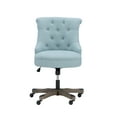 thumbnail image 4 of Linon Sinclair High Back Office Chair with Adjustable Height, Tilt and Swivel, Graywash/Light Blue, 4 of 14