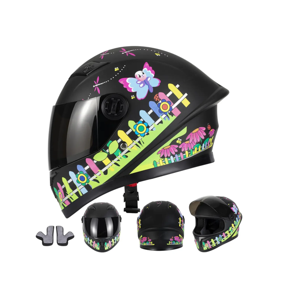 Casco Integral Para Moto de Niño Niña Con Certificado Dot