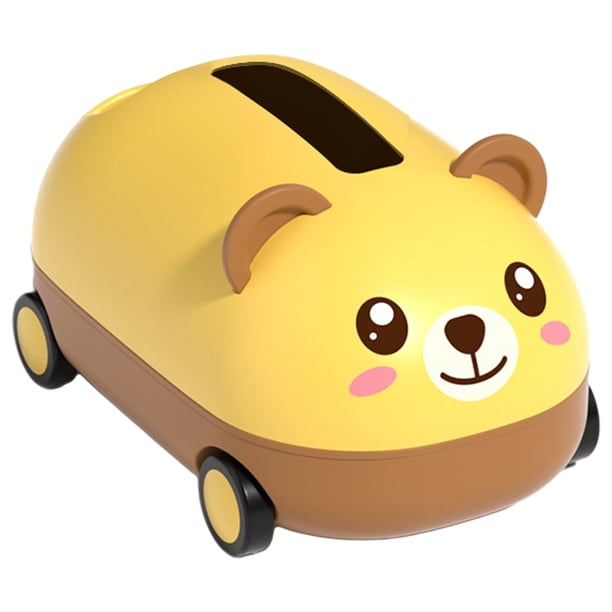 Caja de pañuelos de mesa decorativa con forma de coche, dispensador de servilletas y porta pañuelos