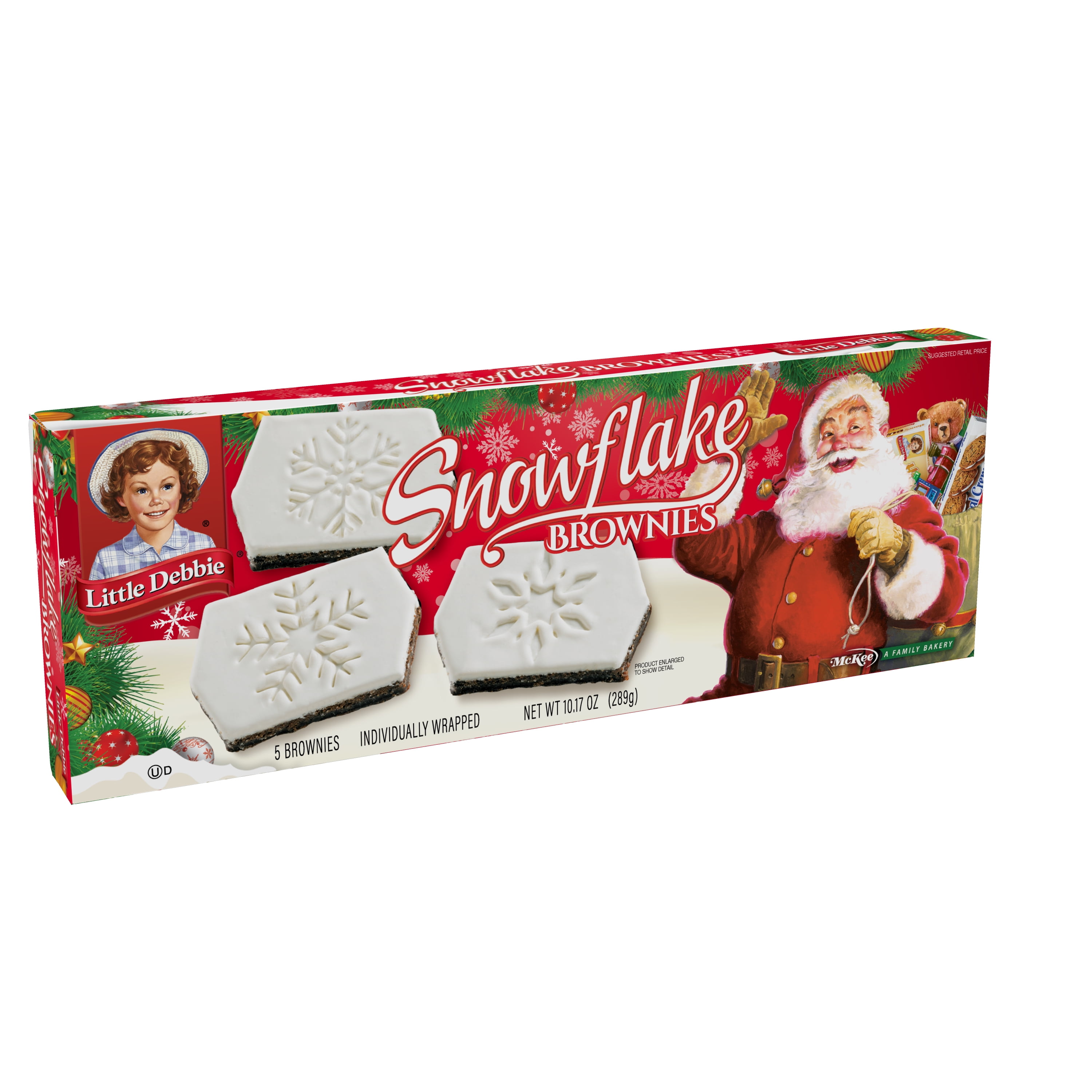 Little Debbie Snowflake Brownies 5 ct, 10.17 oz