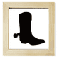 thumbnail image 1 of Botas altas mujer silueta patron negro Pantalla de escritorio de pared de fotograma cuadrado, 1 of 4