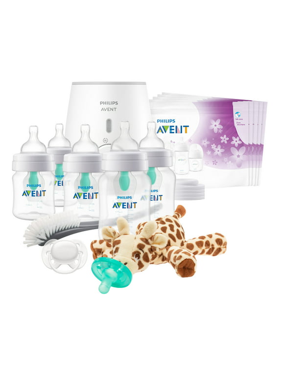 Philips Avent Anti-colic Baby Bottle with AirFree Vent  All In One Gift Set, SCD308/01