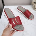 thumbnail image 7 of Womens Sandals Dressy Women Shoes Thick Sole Wedge Flip Flops Fashionable Bohemian Beach Sandals Red 38, 7 of 7