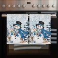 thumbnail image 2 of Blue Christmas Snowman Kitchen Towels Set of 3, Water Absorbent Dish Towel, Xmas Tree Elk Gifts Snowflake Ombre Decorative Hand Towels - Quick Drying Cloth for Cooking Baking, 18x28 Inch, 2 of 8